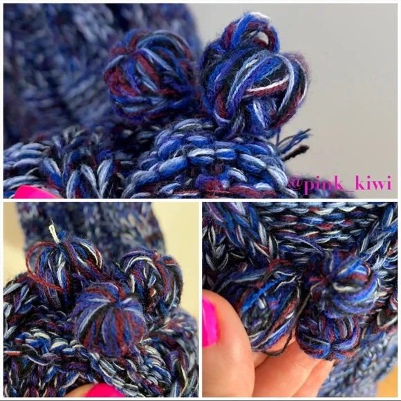 🆑 For Love and Lemons Knitz Indigo Mini Cable Dress - Picture 15 of 16